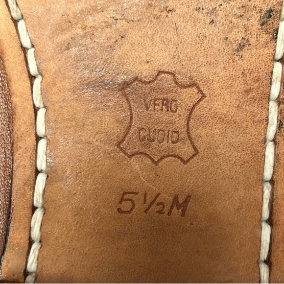 Women’s Brown Leather Tassel Loafers size 51/2 - Picture 5 of 9